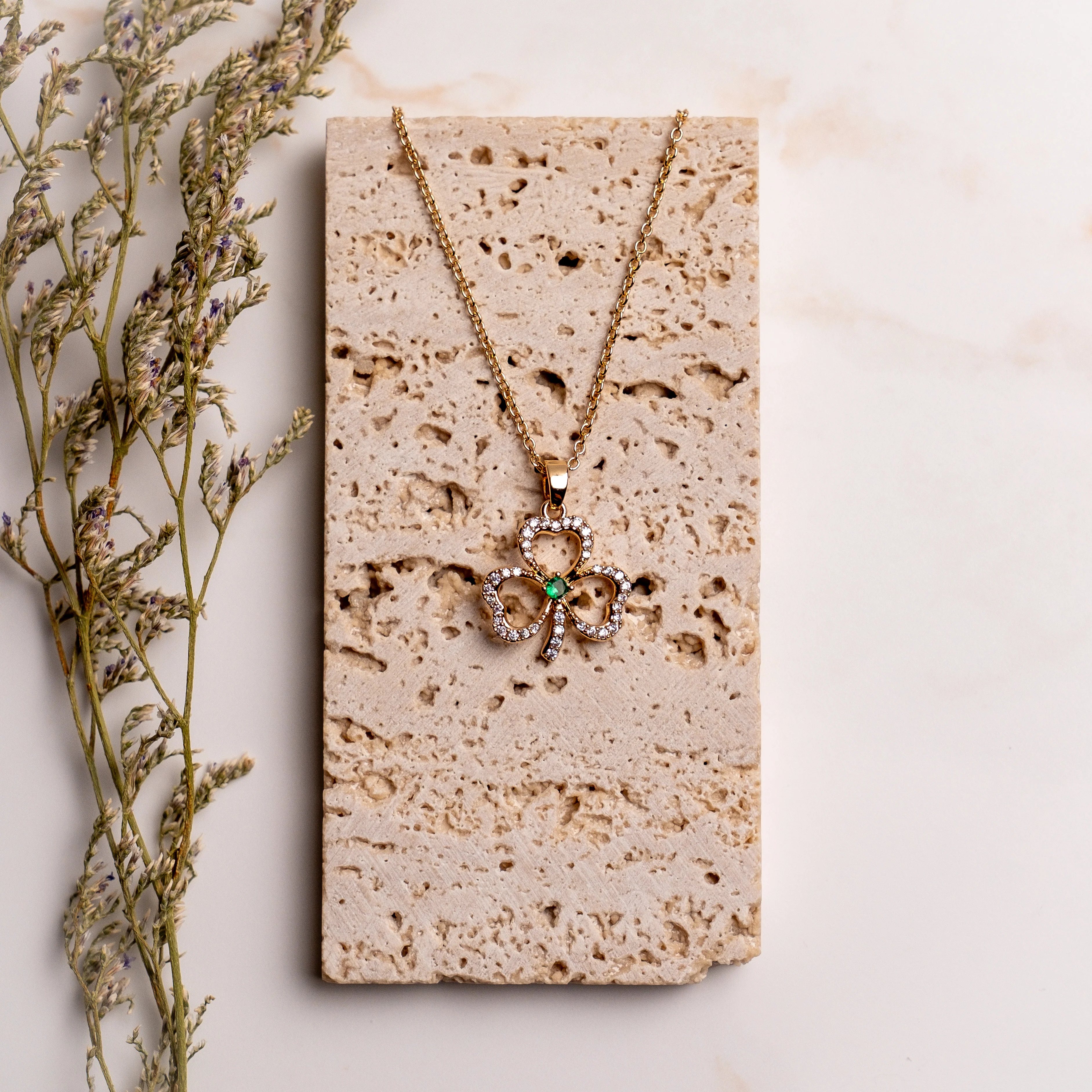 Shamrock Diamond Pendant - 1860