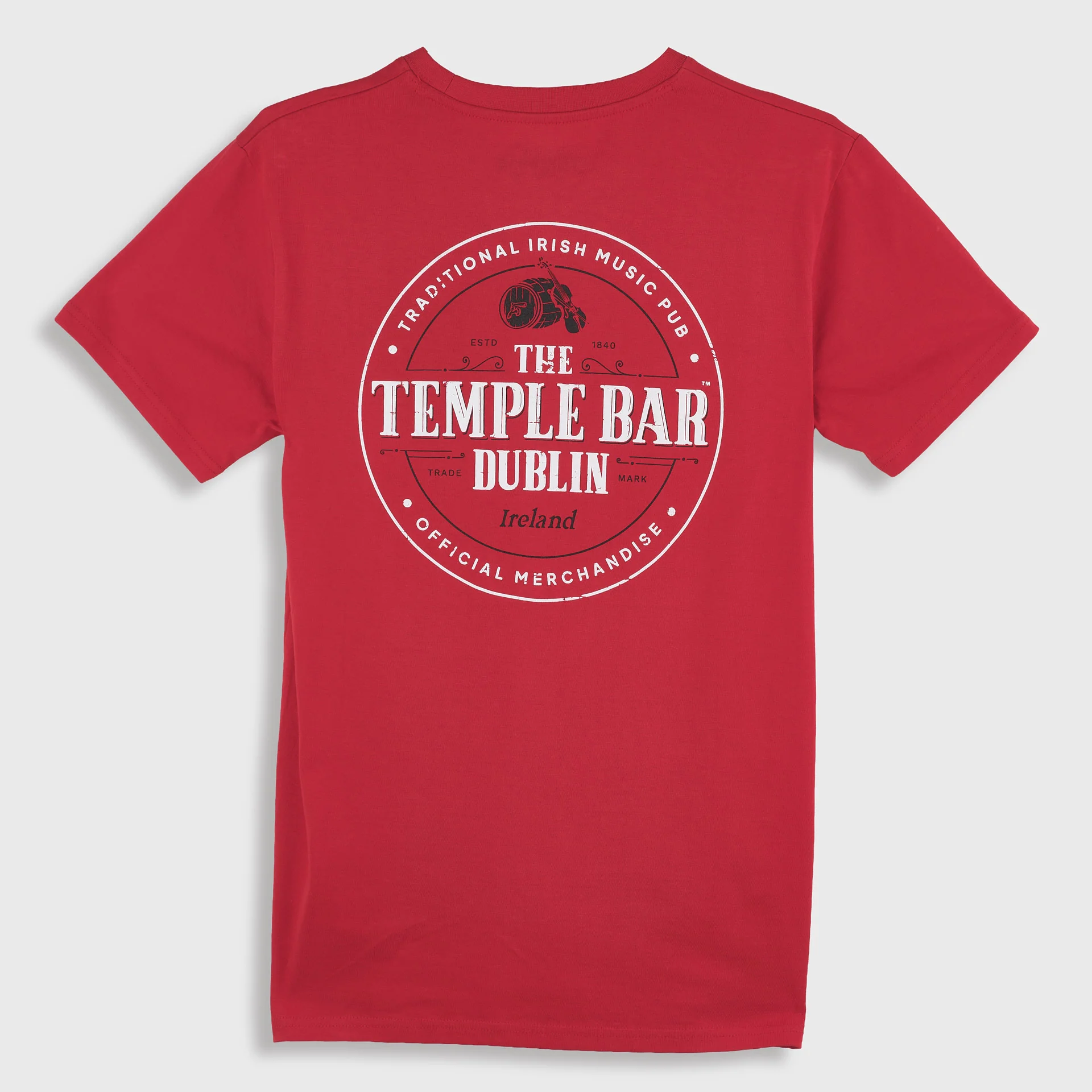 The Temple Bar Dublin F&B Round Unisex T-Shirt - Image 2